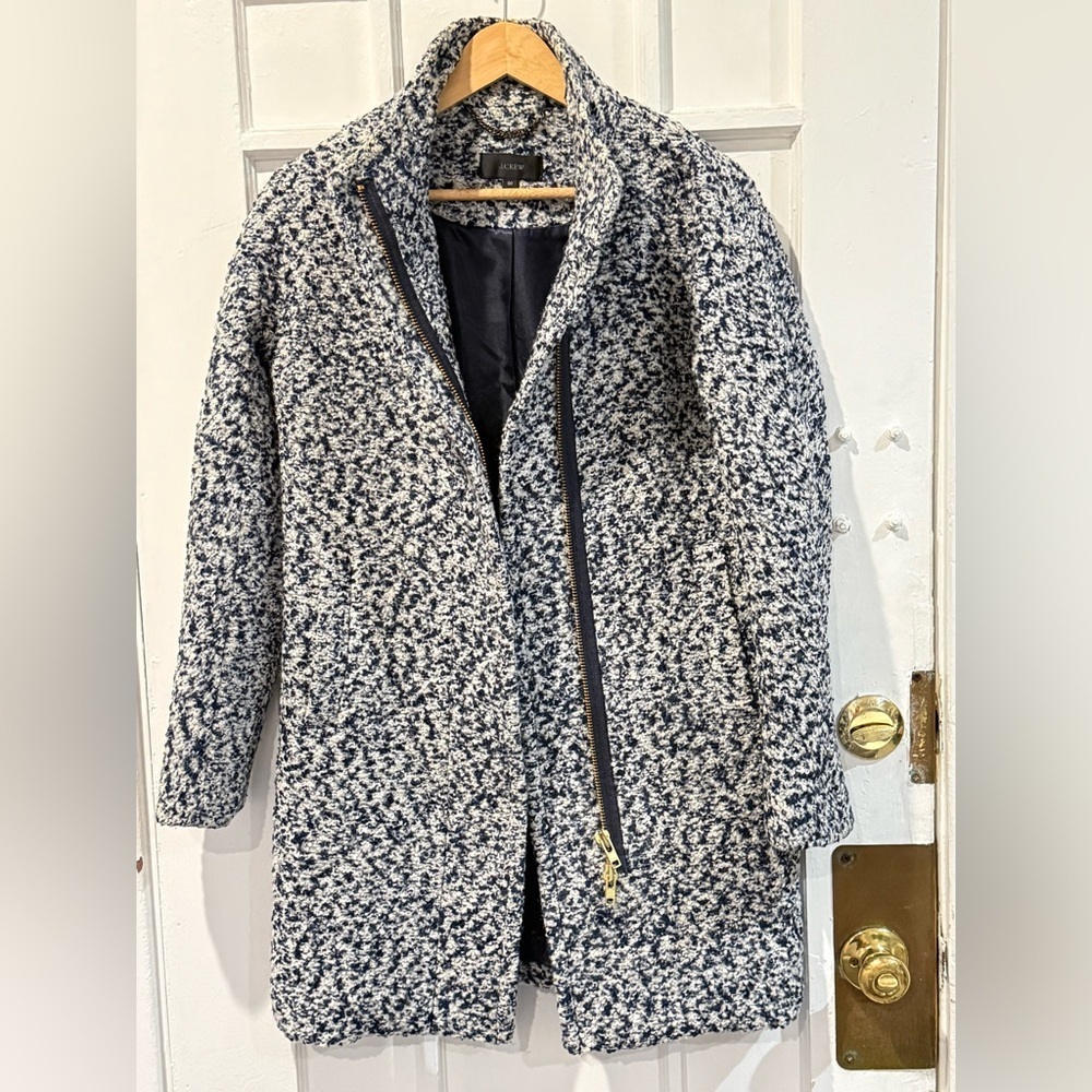 J. Crew Monochrome Textured Coat